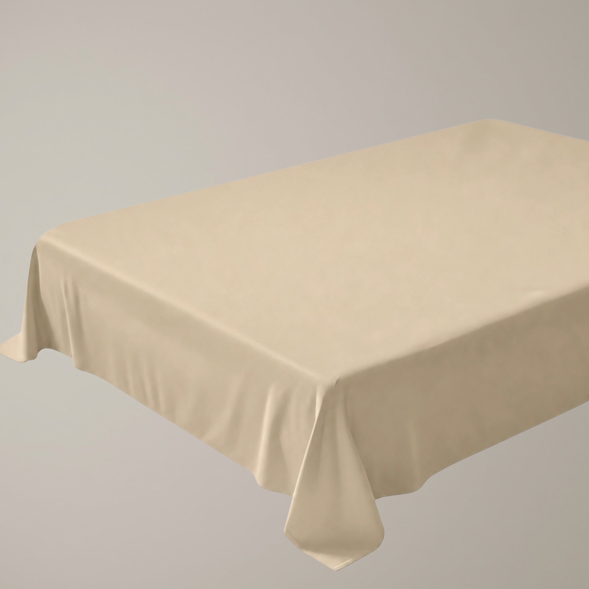 Finole Bettlaken in Linen, Bettwäsche auf dem Bett aus ägyptischer Baumwolle / Egyptian cotton bed sheet #Farbe_Linen