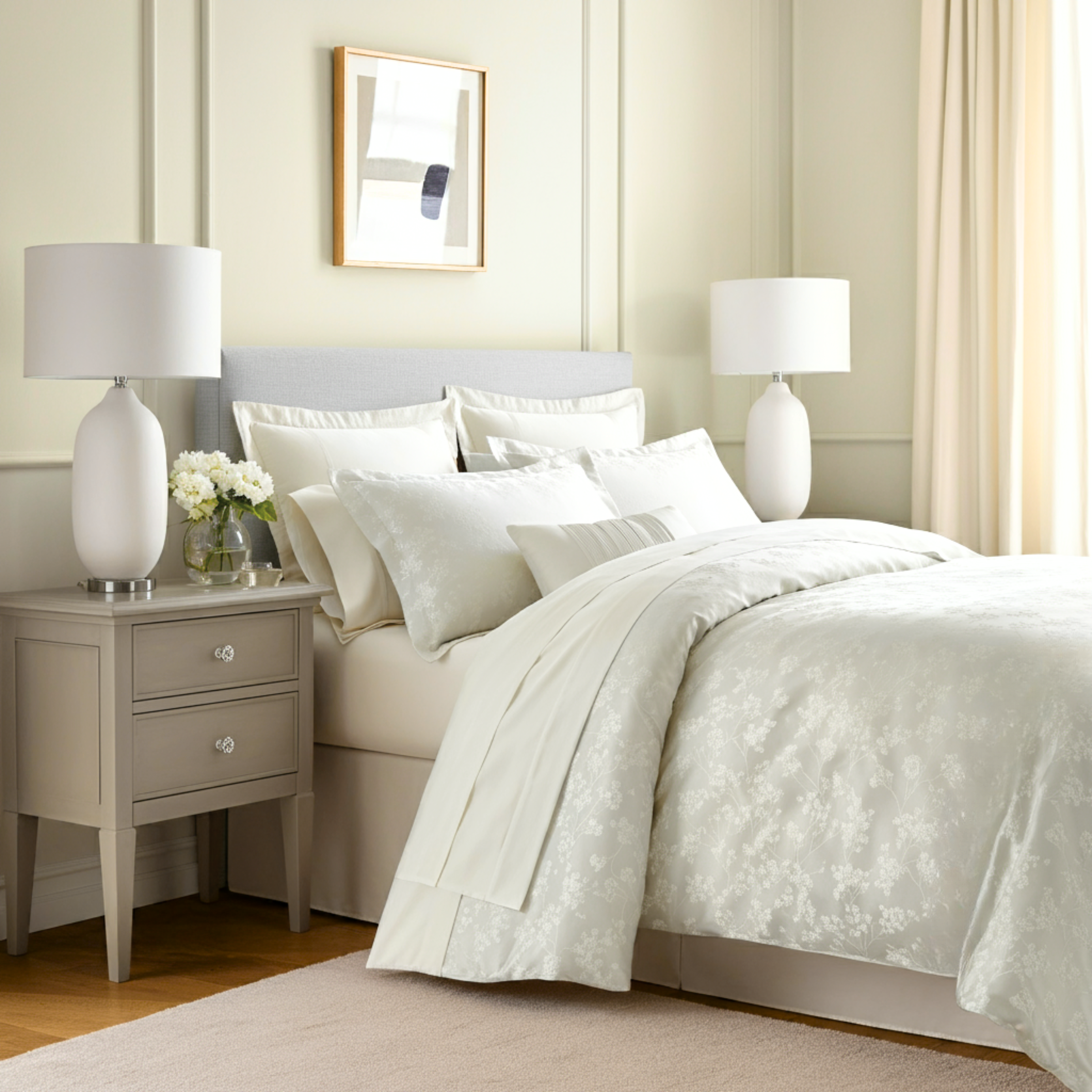 Florette Baumwolle Jacquard Deckenbezug