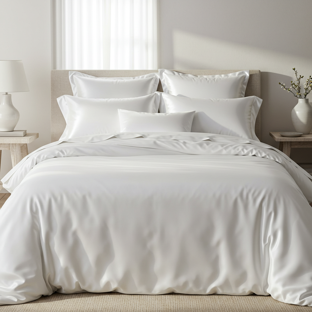 Giza 45 Baumwolle Satin Spannbettlaken