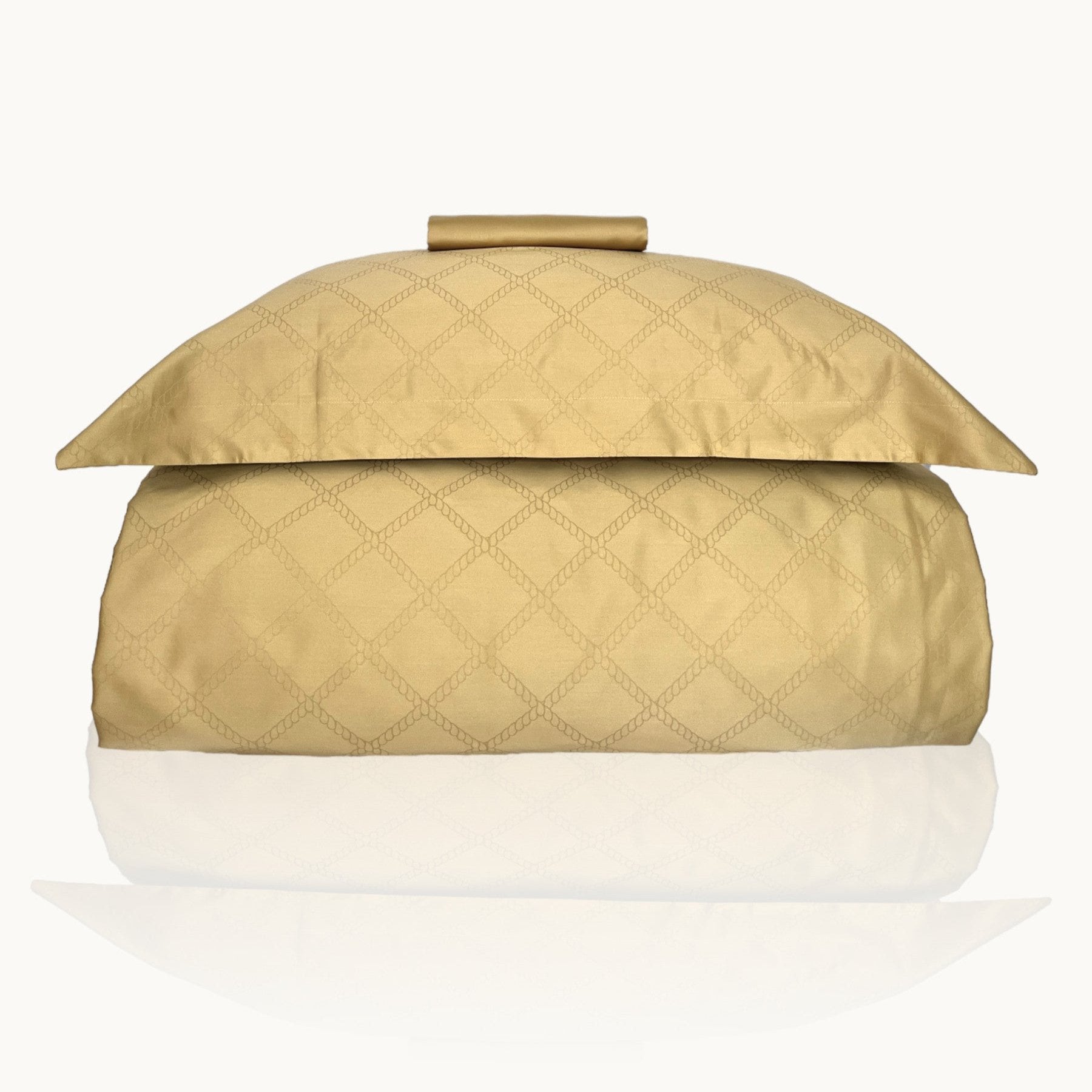 #Farbe_Miel Verdura Bettwäsche-Set aus ägyptischer Baumwolle in Tiefgelb, Satin Stoff mit 600 Fäden, ideal für exklusiven Komfort und stilvolle Schlafzimmer.