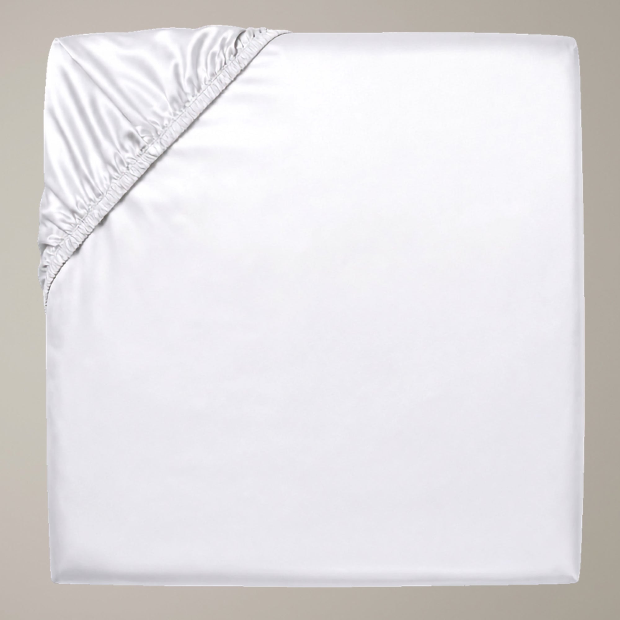 Finole Bettlaken in White, Spannbettlaken aus ägyptischer Baumwolle / Egyptian cotton fitted sheet #Farbe_White
